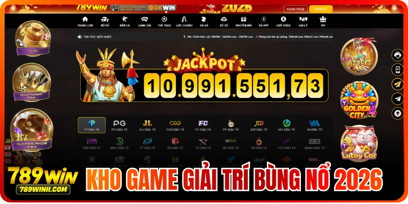 Danh mục sản phẩm 789WIN - Thể thao, Casino, Nổ hũ, Bắn cá, Game bài, Xổ số, Đá gà