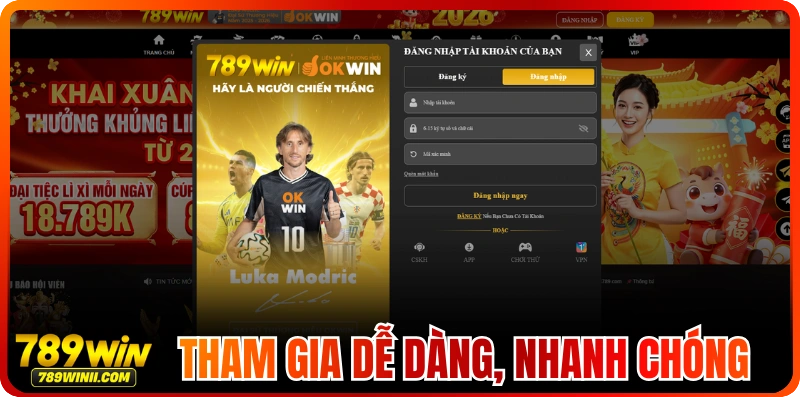 789WIN hướng dẫn đăng ký tài khoản nhanh chóng đơn giản