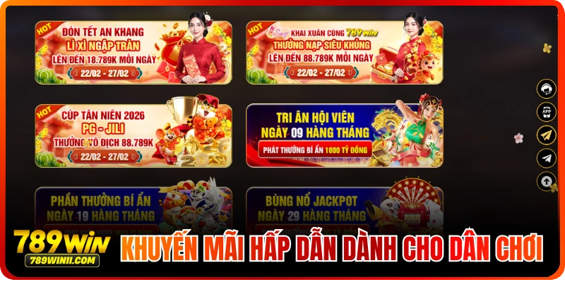 789WIN khuyến mãi thưởng nạp đầu 158 phần trăm hoàn trả hàng ngày ưu đãi tân thủ